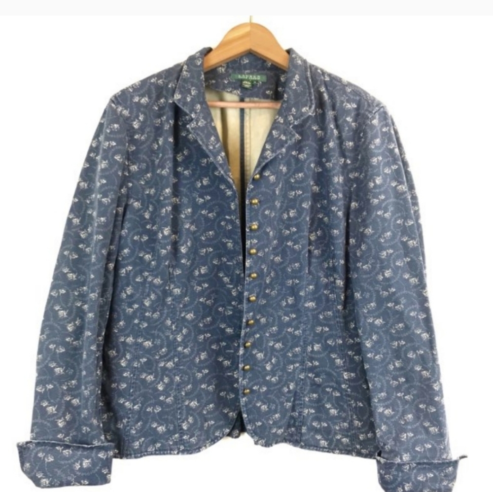 Ralph Lauren Floral Printed Denim Jacket